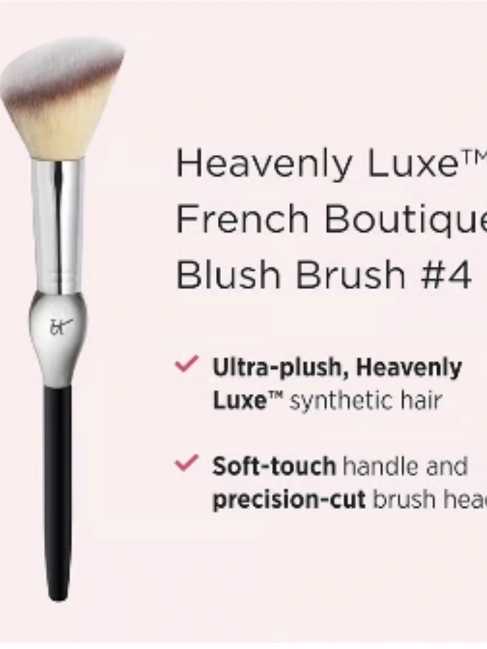 🆕It Cosmetics Heavenly Luxe Blush Brush No. 4 NWOB